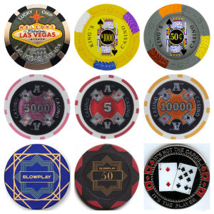 Retro Round Metal Tin Signs Las Vegas Chips Nostalgic Iron Painting Novelty For Cafe Bar Garage Bar Kitchen Man Cave Wall Decor