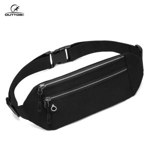 Outtobe Fashion Sports Bag Outdoor Waist Pack Bag Ultrathin Pouches Adjustable Running Pouch Waterproof Crossbody Bag Money Phone Waist Fanny Pack Jogging Belt Fanny Pack for Workouts Sports Outdoor