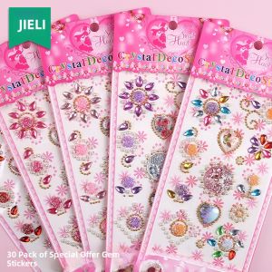 JIELI | DIY Face Decoration Stickers for Girls Gem Stickers