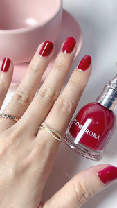 FLOWERORA เบส-ทอปโค้ท รองพื้นเคลือบเงาเล็บ สีทาเล็บกึ่งเจล ไม่ต้องอบ ไม่มีกลิ่นฉุน