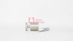 Glass Pin Railing Kaca Weldom – Glass Holder Stainless Steel untuk Pagar Tangga Kaca dan Balkon