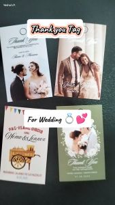 10 pcs Personalized Thank You Card for Wedding, Baptism, Birthday and more