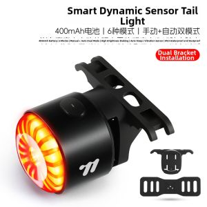 West Biking | Waterproof Smart Brake Sensor Night Ride Bike Tail Light