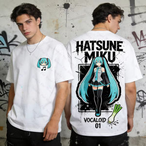 Bandai | Miku T-shirt Men Women Anime Vocaloid 01 Tee Harajuku Streetwear Short Sleeve Tops Hip Hop Casual Summer Clothes