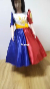 BUWAN NG WIKA & UNITED NATIONS Modern Filipiniana Ballgown Philippine Flag Inspired 2 to 13yrs old