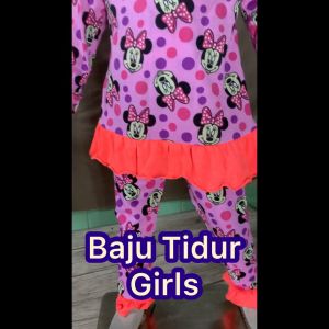 BAJU TIDUR BUDAK PEREMPUAN TW SIZE 1-6 GIRLS PYJAMAS BAJU BUDAK PEREMPUAN  BAJU TIDUR BAQBY DOLL GIRL PYJAMAS SETS