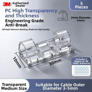 3M | Wire Management Clip Cable Organizer Wall Mount Adhesive