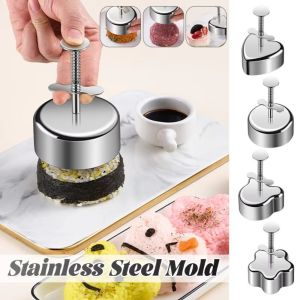 ROLL Sushi Tool Sushi Mold Stainless Steel Non-Stick Rice Ball Ring Easy to Release Hamburger Patty Maker