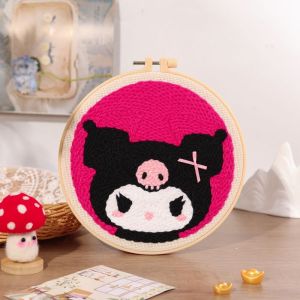 Handcraft DIY Embroidery Kit for Kids Student Cross Stitch Cartoon Yarn Material Set Home Decorations Gifts