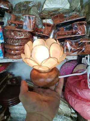 capiz lamp cabbage small size 6 inches with complete wiring ang lights