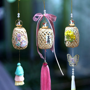 Mini Lanterns Đèn Hoa Cầm Tay Trang Trí Tre DIY Phong Cách Cổ Điển Đèn Treo Cho Phụ Nữ Hanfu Trang Trí Đèn Trang Trí