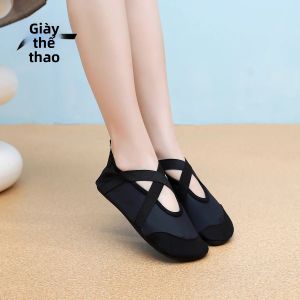Giày Khiêu Vũ Chân Trần Mùa Hè Dành Cho Nữ Giày Thể Thao Đế Mềm Tập Yoga Chống Trượt Thoáng Khí Giày Đi Trong Nhà Thông Thường Đế EVA