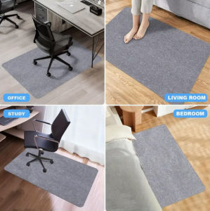 Office Chair Floor Mat / Multi-Purpose Desk Rug Desk Chair Floor Mat for Wooden Flooring Home Office Rolling Wheel Chair Rug Carpet Anti Slip Computer Chair Desk Mat Soundproof and Non-Slip Carpet Floor Protection Mat Chair