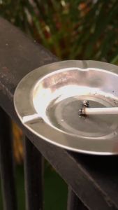 TC Asbak Stainless Ashtray Mangkok Tatakan Sampah Abu Simple Untuk Souvenir Cafe Hotel Anti Karat R863