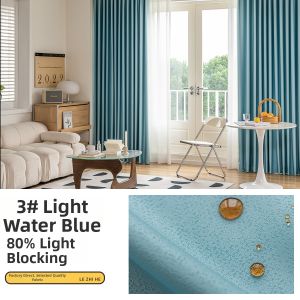 Stain-Resistant Water-Repellent Dust-Proof Light-Blocking Curtains
