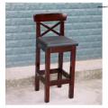 Bar Chair Coffee Shop Solid Wood Bar Stool Minimalist High Stool Backrest Chair Bar Stool Front Desk Cashier Stool Manufacturer. 