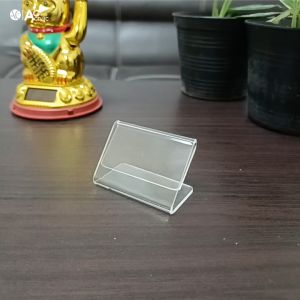 ป้ายอะคริลิคตั้งโต๊ะ 5x3cm. โชวร์ 1 ด้าน ทรง L (ตรวจสอบขนาดให้ดีก่อนสั่งซื้อ) (5x3)