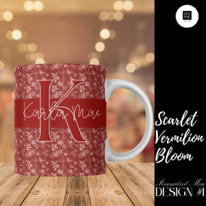 Personalized Mug-Scarlet Vermilion Bloom Limited Edition