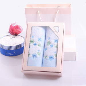 ผ้าคลุมหมอน KING SHORE แพ็คสองชิ้นกล่องของขวัญผ้าฝ้ายแท้ไร้เกลียวตัดกำมะหยี่ปักลายซื้อเป็นกลุ่มของขวัญงานแต่งงานสำหรับคู่รัก