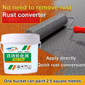 Rust Converter Metal Paint Anti-Corrosion Water-Based Coating for Roof Tiles & Doors No Sanding Required