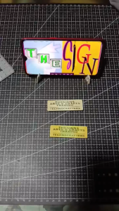 NAME PLATE BADGES Magnet Metallic sheet sublimation. 7cm X 2.2 cm.