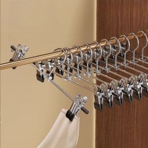 Pant clip non marking anti slip household silicone thick skirt clip metal drying pants clip clothes hanger clothes rack