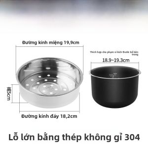 Nồi Hấp Bằng Thép Không Gỉ 304 Nồi Cơm Điện Khay Hấp Nước Khay Hấp Cơm Đa Năng Khay Hấp Đa Năng Phụ Kiện Nhà Bếp