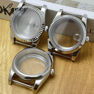 36mm/40mm Silver Watch Case Sapphire Glas Watch Case 904L Stainless Steel Fit NH34 NH35 NH36 NH38 ETA2824 PT5000 Movement