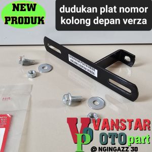 dudukan plat nomor kolong VERZA bagian depan