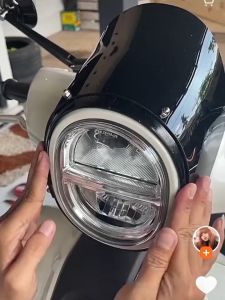 TOPI FAZZIO COVER HEADLAMP FAZZIO VISOR YAMAHA FAZZIO SATU SET BAHAN FULL AKRILIK PNP YAMAHA FAZZIO HRG55