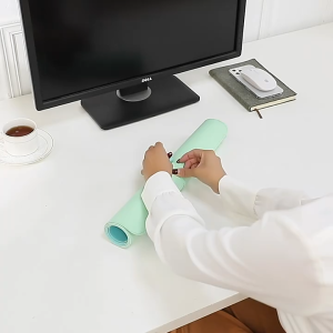 แผ่นรองเมาส์ PU แผ่นป้องกันการลื่นไหล ใช้ได้ทั้ง สองข้าง หนังกันน้ำ (ร้านไทย) G3421