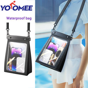 Yoomee กันน้ำอัลตร้าขนาดใหญ่หน้าจอสัมผัสว่ายน้ำล่องแก่งกระเป๋าใส่โทรศัพท์กระเป๋าเก็บของถุงปิดผนึกกันฝน
