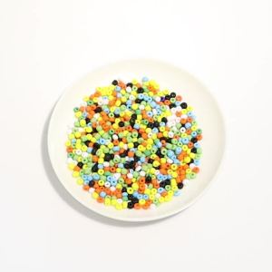 Hạt Cườm Thủy Tinh Mờ Màu Kẹo Ngọt Mini 40g/túi Hạt Cườm Gạo Mờ Dễ Thương Dùng Làm Đồ Trang Sức Tự Làm Vòng Cổ Vòng Tay Đồ Thủ Công