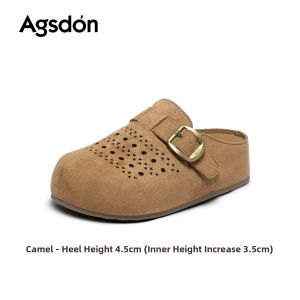 Agsdon | Heel Increase Birkinstock Women Slip On Fall Breathable Soft Sole