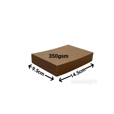 50Pcs Thick Paper Blank Card Kraft Cardstock 180gsm|250gsm|300gsm|450gsm Postcard 350gsm