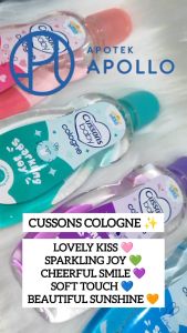 Cussons Baby Cologne 100ml Parfum Bayi Variasi Warna Ungu Biru Pink Kuning Hijau