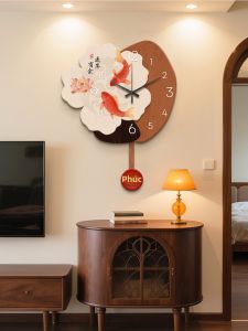 YUANLAISHIWOJIA | Đồng Hồ Treo Tường Sáng Tạo Ký Tự Phúc Trung Quốc