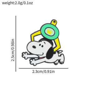 Bandai | Cute Cartoon Puppy Dog Enamel Pins Sports Food Music Theme Lapel Brooch Badges for Backpack Clothing Gift