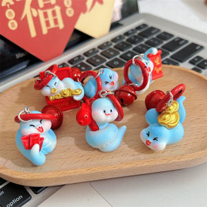 พวงกุญแจงูน่ารักสร้างสรรค์ YESPERY พวงกุญแจปีใหม่2025พวงกุญแจห้อยกระเป๋าของตกแต่งปีใหม่จีนของขวัญปีใหม่