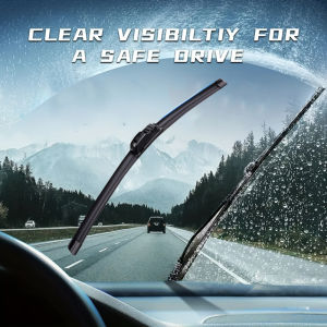 1Pc Automotive Universal U-type Soft Rubber Boneless Wiper HD Quiet Durable Automotive Wiper 16" 18" 19" 21" 22" 24"