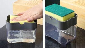 Pompa Dispenser Kotak Sabun Cuci Piring Hand Push Sponge