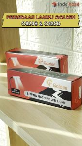 Lampu Mesin Jahit Soket Servo Golden C820D LED 20 Titik - Indohose