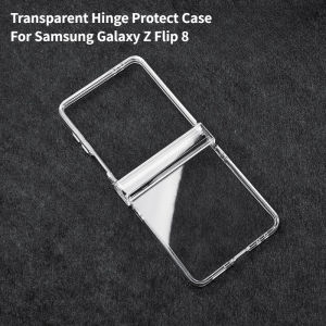 szhaiyu | Transparent Minimalist Hard Clear PC Hinge Protector Phone Case for Samsung Galaxy Z Flip 8 7 FE 6 5 4 Flip8 Shockproof Cover