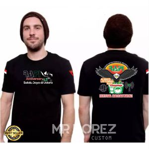 Kaos Anniversary Radio Radio Kaos Oblong Katun Combad Kaos Longsleeve Baju Kaos Pria Wanita