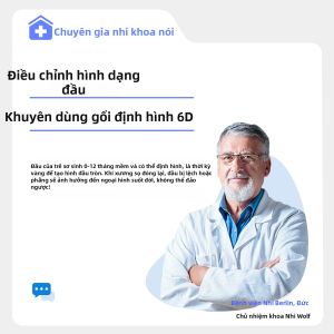 Gối Chỉnh Hình Đầu Cho Bé 0-6 Tháng