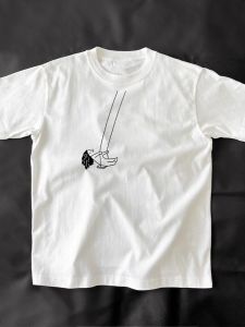 ลมสบายๆ Wen Xun ผ้าฝ้ายเสื้อยืดผู้หญิงหลวม Fit ครึ่งแขนพิมพ์สไตล์อเมริกันออกแบบการ์ตูนรอบคอเสื้อแขนสั้น