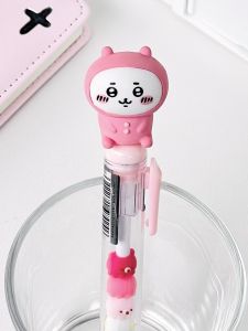 Chiikawa Neutral Pen Click Type High Aesthetic Doll Student Question Signing Pen Bullet Tip Non Erasable Black Ink for All Ages