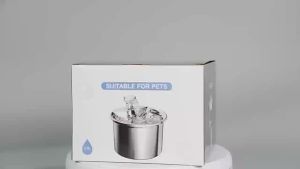 2L Stainless Steel Cat Water Fountain Automatic Sensor Drinker Feeder Bowl For Pet Dispenser Drinking Cats Dogs