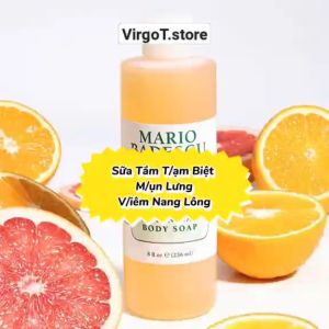 Sữa Tắm Làm Sạch Mụn Và Sáng Da Mario Badescu AHA Botanical Body Soap 472ml