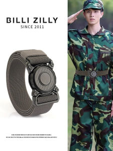 BILLI ZILLY | Thắt lưng thể thao ngoài trời có khóa kéo nhanh Thắt lưng chiến thuật Thắt lưng vải canvas Thắt lưng da nam nữ Thắt lưng quần công sở